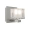 Besa Lighting Bolo Vanity, Clear/Frost, Satin Nickel Finish, 1x40W Halogen 1WF-BOLOFR-SN - alternate 1